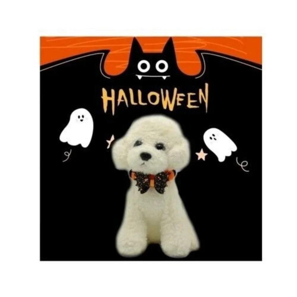 Halloween Dog &‎ Cat Collar – Fashion Bat Wings Bow, Adjustable & Photo-Ready